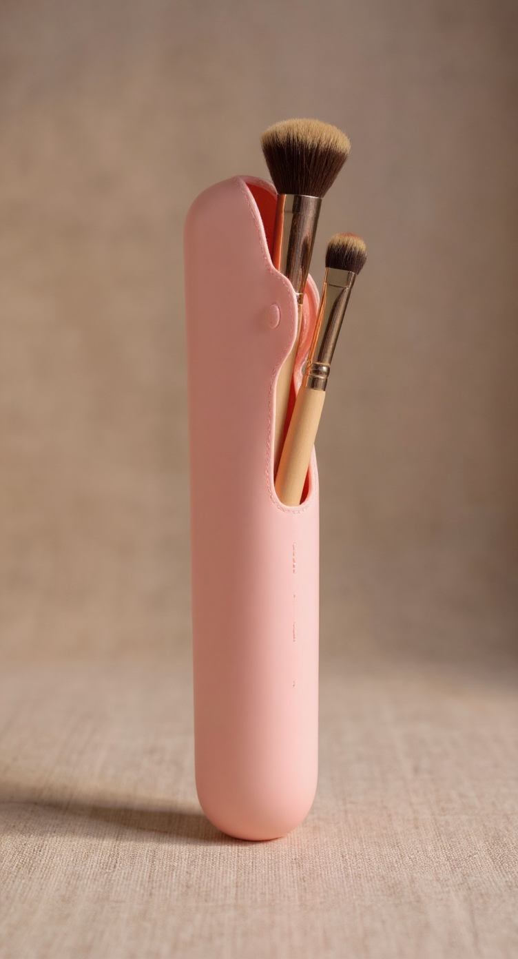 Solenne Travel Makeup Brush Sponge Holder Case - tiktok