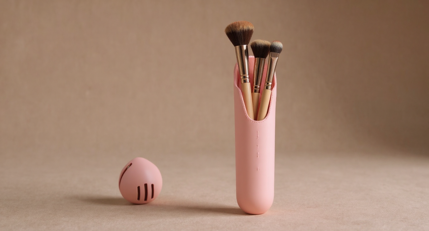 Solenne Travel Makeup Brush Sponge Holder Case - collection banner