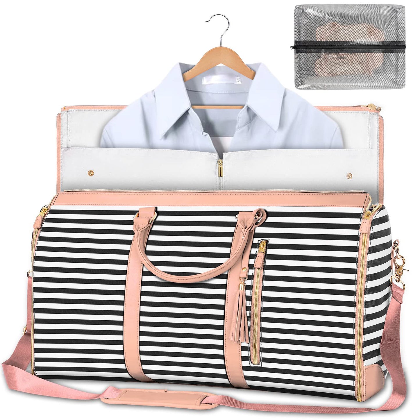 Weekender travel duffle bag by Solenne, alternate color