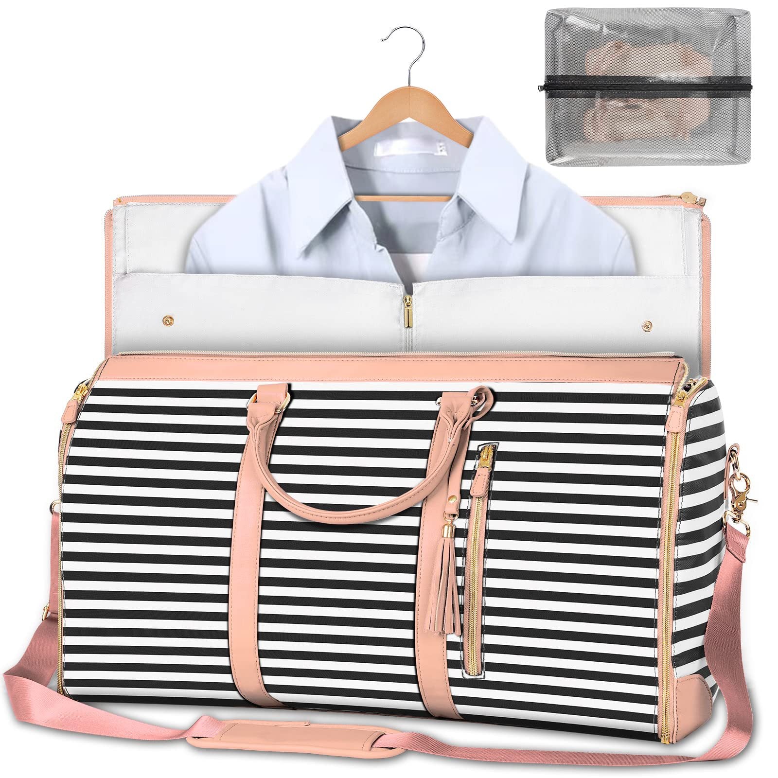 Weekender travel duffle bag by Solenne, alternate color