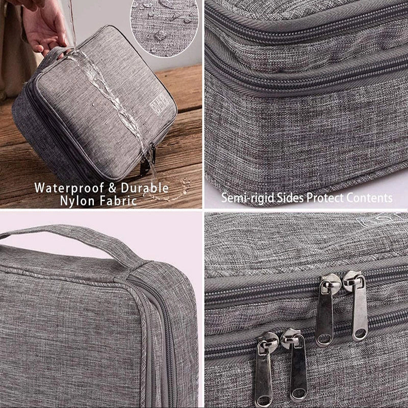 Tech and cable travel organizer by Solenne, packed