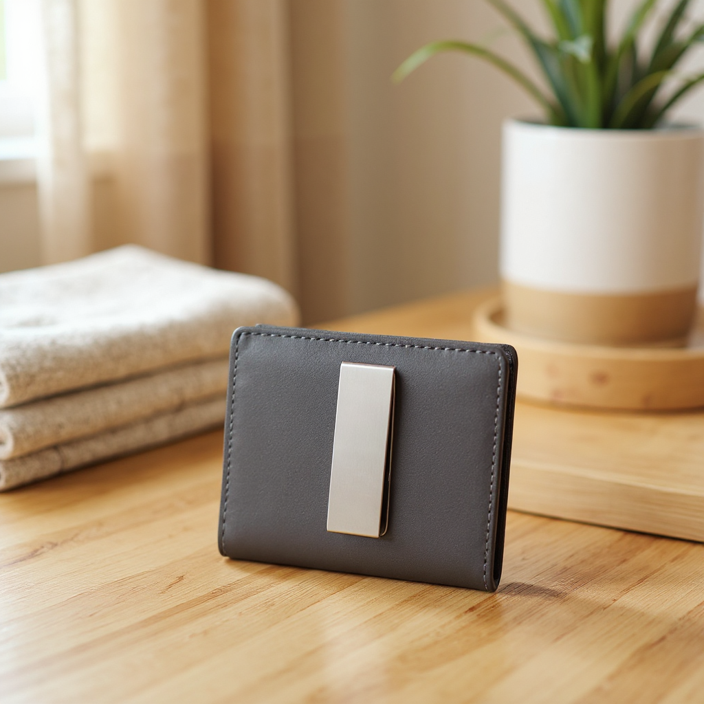 Solenne Slim RFID Card Holder Wallet - lifestyle