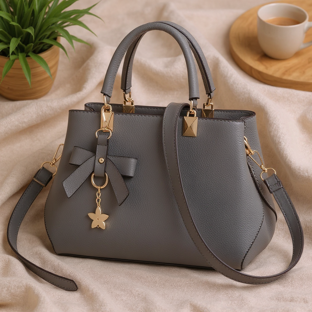 Solenne Bowtie Top-Handle Crossbody Satchel - flatlay