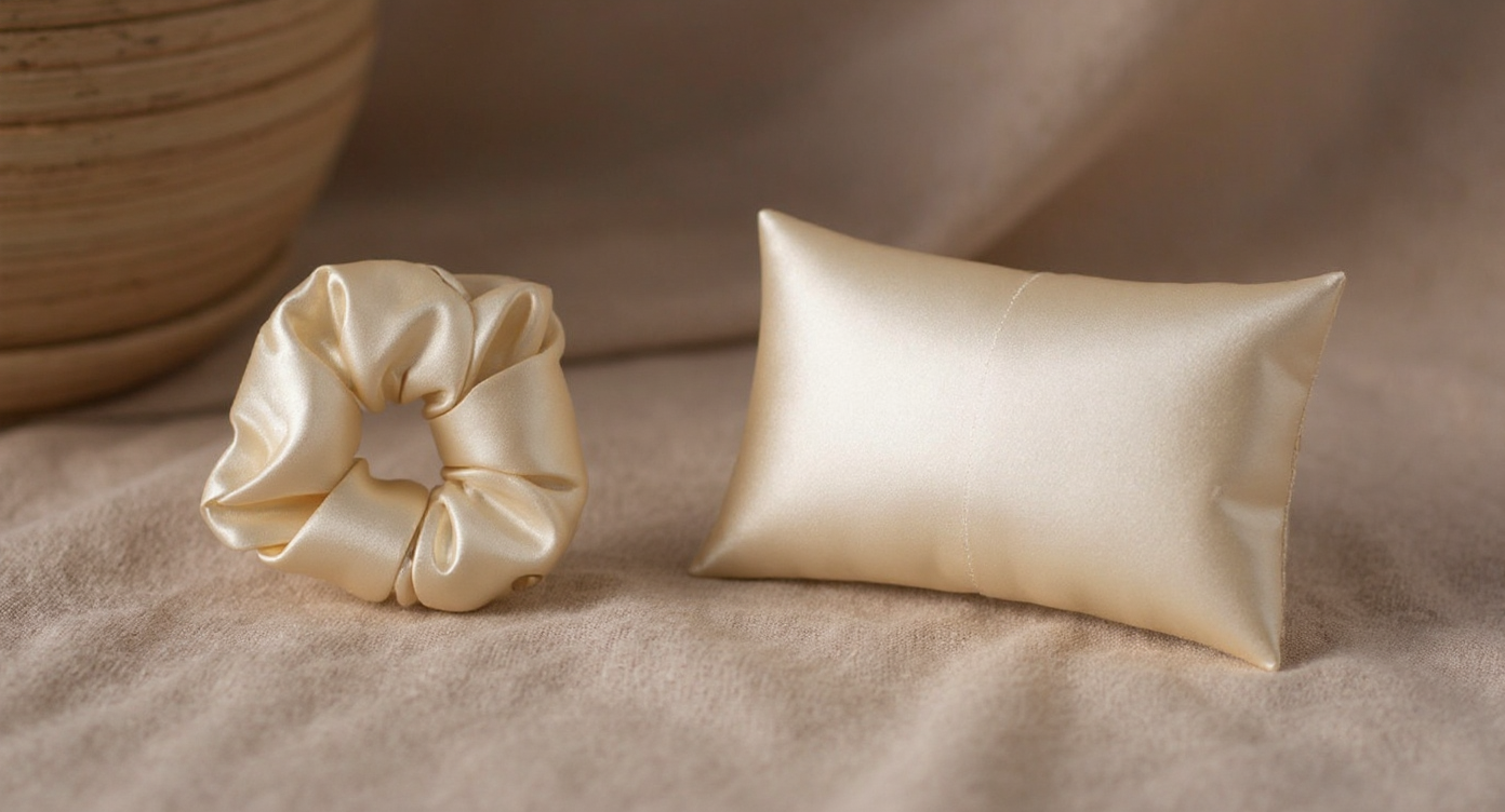 Solenne Satin Scrunchie Sleep Accessory Set 4-Piece - collection banner