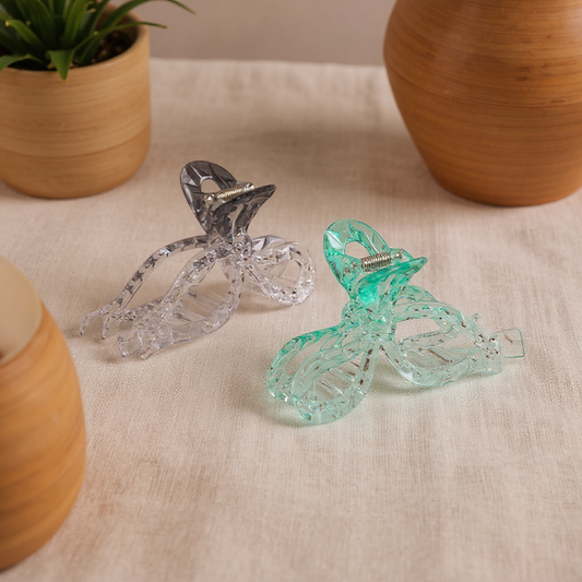 Solenne XL Claw Hair Clip Set - flatlay