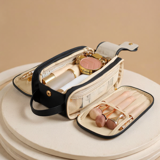Solenne Flat-Open Travel Toiletry Organizer Bag - hero