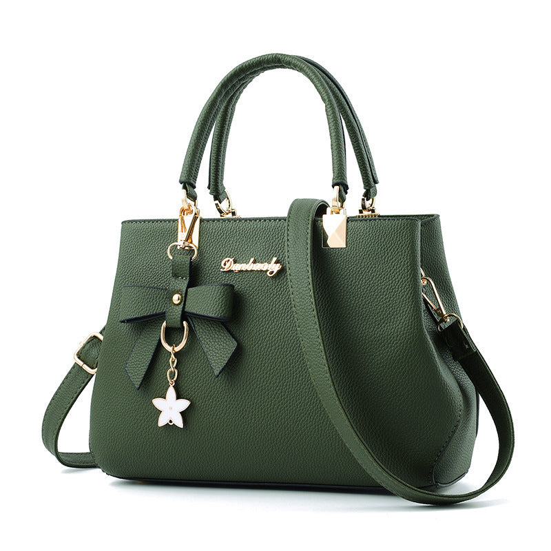 Bowtie top-handle crossbody satchel by Solenne, interior