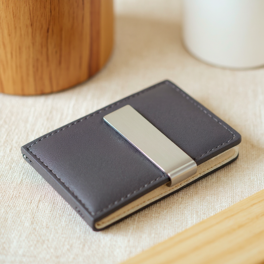 Solenne Slim RFID Card Holder Wallet - detail